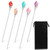 5 Pieces Chinese Classical Glaze Hair Stick Metal Hanfu Chinese Style Rhinestone Hair Stick Hanfu Traditional Style Hair Forks Hair Chopsticks Hair Making Accessories for Women