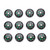 12pcs Mini Compass 20mm Mini Button Pocket Oil Filled Compass for Hiking Camping Outdoor Activities Accessory