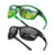 WFEANG Polarized Sports Sunglasses for Men Women Fishing Sunglasses Bulk Men Sunglasses Polarized UV Protection?black,green