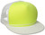 DECKY Flat Bill Neon Trucker Cap, White/Yellow