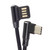 chenyang CY USB-C 3.1 Type-C to USB 2.0 Left Right Angled 90 Degree Data Cable with Sleeve for Tablet & Phone 15 cm