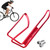 Bike Water Bottle Holder, Bicycle Bottle Mount with Screws, Lightweight Bike Cup Holder, Bicycle Bottle Cage, Water Bottle Cage, Aluminum Bike Bottle Cage, Suitable for Cycling Mountain or Road Bike