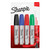 Sharpie Permanent Markers, Chisel Tip - Assorted Standard Colours, Pack of 4