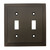 Cosmas 25033-ORB Oil Rubbed Bronze Double Toggle Switch Plate Switchplate Wall Cover