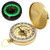 Camping Survival Compass for Hiking,Small Golden Pocket Compass for Kids,Glow in The Dark Waterproof Vintage Metal Military Gear Compass for Hunting Backpacking Outdoor Navigation Tool (Golden)