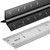 Architectural Scale Ruler Set, 2 Pack 12 Inch Aluminum Architect Ruler with Standard Metal Ruler, Imperial Architect Triangular Ruler with Etching for Architects, Engineers, Students and Draftsman