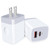 USB C Wall Charger Block, 20W Dual Port QC+PD 3.0 Power Adapter Fast Charging Plug Type C Brick Cube for Google Pixel 8 pro 7a 7,iPhone 15 14 13 12 11,Samsung Galaxy A54 5G S23 A14 A53 A13 S22 S21 S20