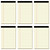 DORFAS Note Pads 5x8 Inch 6 Pack Legal Pads College Ruled Notepad for Office, 80gsm Beige Paper Writing Pads, 30 Sheets per Pad, Notebooks Writing Legal Pad for Grocery List To-Do List