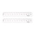 HARFINGTON 2pcs Straight Plastic Ruler 12cm Metric Plastic Clear Measuring Tool for Classrooms Home Office