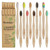 Newday 10 Pack Biodegradable Bamboo Toothbrushes, Eco-Friendly Natural Charcoal Toothbrush, BPA Free Soft Bristles Toothbrush Bristles - Bulk Wooden Toothbrushes