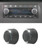 Zlirfy 2 Pcs Car Rear Radio Volume Control Knob,Rear Radio Audio Volume Control Knob Dial Tuner,Radio Repair Kit Replacement Button,Car Radio Volume Button Stereo Knob Buttons Replacement