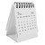 WOFASHPURET 2024 Tabletop Decor Desk Calendars Desk Calendar Small Mini Standing Calendar Tabletop Calendar Stand Calendar Daily Use Monthly Calendar Office Coil Paper Small Desktop White