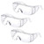 Safety Glasses Over Glasses Goggles Protective Eyewear for Work Anti Fog Eye Protection with Clear Vision,Scratch & UV Resistant Safety Glasses for Men Women Lab Clear 3 Pack