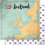 Scrapbook Customs 39281 Iceland Map Sights 12 Inch x 12 Inch Double-Sided Scrapbook Paper - 1 Sheet