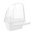 BESPORTBLE Bird Food Box Bird Cage Plastic Cups Bird Feeders for Outside Wild Parrot Water Feeder Bottles Bird House Squirrel Feeder Transparent Parrot Feeder Feeding Supplies for Birds White