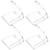 Beaupretty 4pcs Blank Eyeshadow Palette Empty Makeup Container Clear Eyeshadow Palette Empty Lip Palette Empty Eyeshadow Pans Small Magnetic Palette Blush Palette Square Travel Plastic