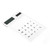 VILLCASE Student Small Solar System Gift Solar Panels Transparent Touch Calculator Touch Screen Touch Office Calculator Battery Calculator Office Small Desk Calculator White