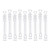 20 Pcs Empty Plastic Bubble Tubes Wedding Wand Tube Refillable Bubble Bottles Heart Soap Water Tube Bubbles Test Tube Without Bubble Liquid