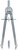 Alvin, Bow Compass, Geometry, Precision and Drafting Compass, Center Wheel Spindle - 6 Inches