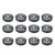 Mini Compass, 20mm 12pcs Oil Filled Pocket Compass Button Compass for Outdoor Hiking Camping