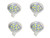 JKLcom 2W MR11 GU4 LED Bulbs MR11 GU4 Bi-pin Base Bulb 12V LED MR11 GU4.0 Spot Light for Landscape Accent Recessed Track Lighting,12v 20w Halogen Replacement,Daylight White 6000K,9 LEDs 5730,Pack of 4
