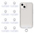 8 Pieces Phone Tether Tab, Reusable Phone Lanyard Patch Tether Tab, for iPhone Most Smartphones, Prevent Lose, Transparent TPU(Without Adhesive)