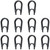 lasenersm 10 Pieces Keycap Remover Key Puller Keycap Puller Keyboard Removal Tool Key Cap Remover Tool for Mechanical Keyboard, Black