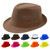 WFashionshop Unisex Classic Fedora Hat for Men Women Role Play Hats Detective Gangster Mobster (Camel)