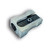 Kum 400-1K Magnesium Alloy Metal 1-Hole Steel Blade Wedge Pencil Sharpener 2-Pack