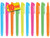 1InTheOffice Chisel Tip Highlighters, Pocket Highlighters Assorted Colors, Fluorescent, 5/Pack, 2 Pack
