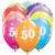 Qualatex Latex Balloons 49600-Q 50-A-ROUND (6 PK), 11", Multicolored
