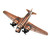 Treasure Gurus Douglas DC-3 Airplane Spitfire Plane Die Cast Toy Pencil Sharpener