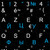 4Keyboard French AZERTY Russian Cyrillic Black Background Non-Transparent Keyboard Labels
