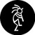 Kokopelli 5" Round Jar Opener or Mini Mousepad with Black Backing Great Gift Idea
