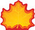 SHAPES ETC. Maple Leaf Mini Notepad, 3" x 3", 35 Sheets