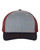 RICHARDSON Snapback Trucker Cap Adjustable Heather Grey/Cardinal/Navy