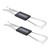 Mikikit 2pcs Keyboard Key Puller Mechanic Tools Metal Keycaps Mechanic Keyboard Keycap Puller Keycap Remover Keyboard Key Remover Keyboard Key Puller Keyboard Key Remover Abs
