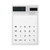 ARTIBETTER Solar Powered Calculator Touch Screen Calculator Unique Transparent Calculator Desktop Calculators for School Students White