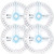 Parliky 4pcs Protractor Multitools Multipurpose Tool Rotating Protractors Professional Circle Protractor Circular Protractor Ruler Math Drawing Tool Major Plastic to Rotate