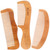 minkissy 3pcs Wooden Detangling Comb Peach Wood Beard Comb Wooden Comb Anti Static Sandalwood Hair Comb Wooden Fine Tooth Comb Combs for Women Mens Comb Wide Tooth Wooden Handle Man Bamboo