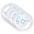 KALLORY 4pcs Protractor Math Geometry Protractor Angle and Circle Maker Protractor for Geometry Drafting Tools Mini Ruler Swing Arm Angle Protractor Horns Plastic Round Child