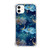 Voisgufley Indigo Blue Moon and Stars Case Compatible with iPhone 12 and iPhone 12 Pro, Aesthetic Cloud Moon Stars Art Case for iPhone 12 and iPhone 12 Pro, TPU Bumper Phone Case Cover
