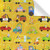 Birthday Wrapping Paper For Kids Girls Boys, Animal Transport Design Gift Wrap Paper for Birthday Baby Shower, Police Car Bus Truck Cute Cartoon Animals 4 Sheets Folded Flat 20x28 Inches Per Sheet