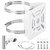 Sumnacon Camera Pole Mount Bracket-Stainless Steel Pole Mount Adapter Bracket with Loops,Sturdy Camera Mount Bracket for Pole Post,Universal Pole Mount Bracket for CCTV Security Camera Ptz Dome