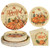 Homlouue 200 PCS Thanksgiving Plates and Napkins, Pumpkin Disposable Party Supplies for Thanksgiving Autumn Harvest Party Decoration, Thanksgiving Disposable Dinnerware Serves 50 Guests