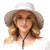Golden Scute Sun Hat for Women/Men, Wide Brim Sun Hats UV Protection Fishing Hat Bucket Hat for Beach Fishing Hiking (Light Grey)