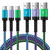 USB Type C Charger Cable for Samsung Galaxy A25 A15 A05S A05 A54 A34 A14 A13 S23 FE S22 S21,3Pack 6FT 3A USB C Fast Charging Phone Android Cord for Google Pixel 8 7 Pro 7A 6A 5A,iPhone 15 Pro/Max/Plus
