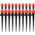 ZHZHLED 25pcs Micro Spray Drip Irrigation Emitters with Lock, Adjustable 360 Degree Water Flow Irrigation Drippers for 1/4" Drip Irrigation Tubing, Drip System Parts for Garden Irrigation System