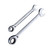 Homoyoyo Combination Ratchet Spanner Ratcheting Wrench Swivel Ratchet Gear Wrenches Ratchet Ring Spanner Dual Ratchet Wrench Metric Ratchet Spanner Wrench Kits Tool Set To Rotate Miniature