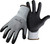 Boss 8445L 656731 Tactile Dotted Dipped Nitrile Palm Glove, Large, Black/Gray